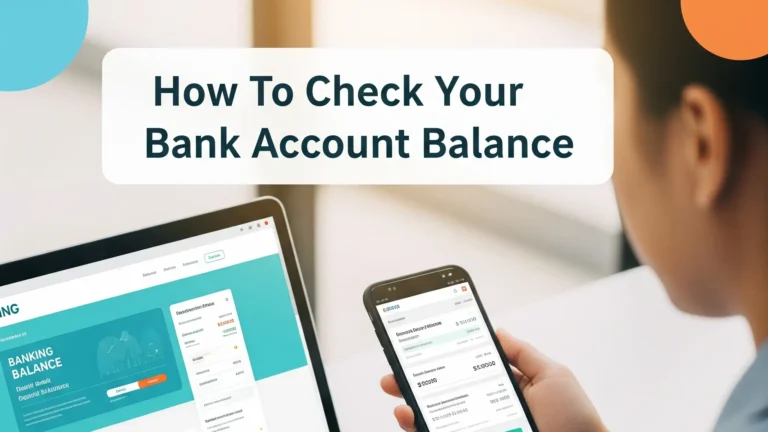 7 Ways to Check Your Bank Account Balance